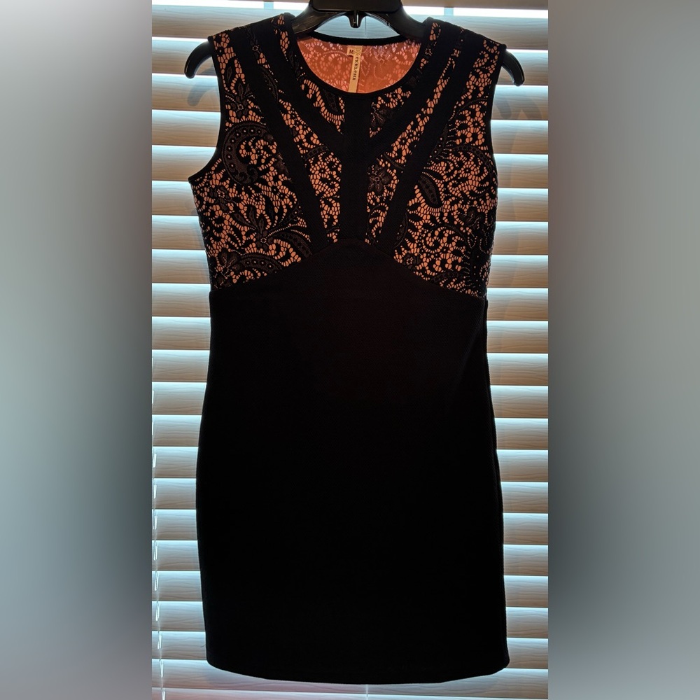 eKKLeSIA Black and Pink Dress